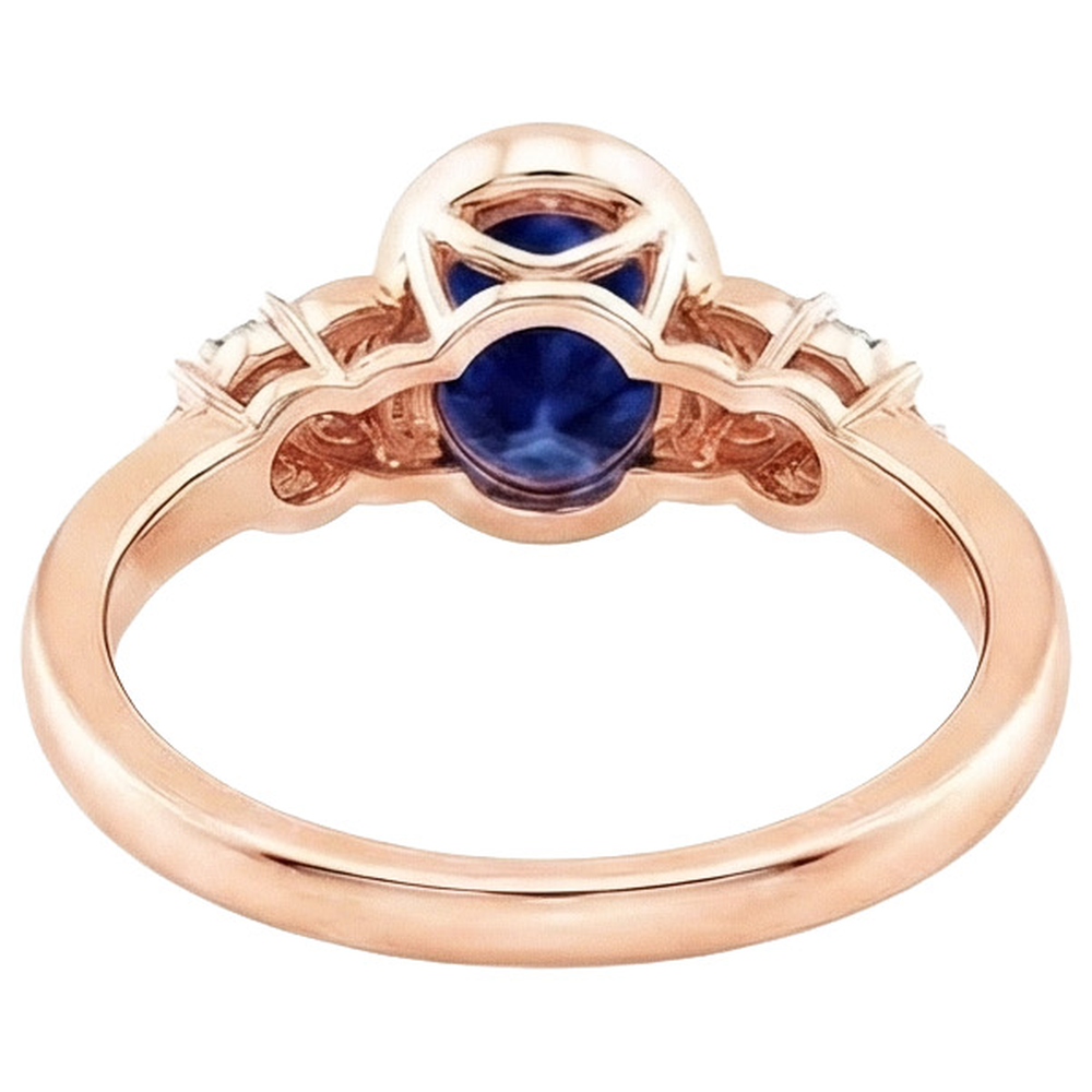 Bezel Set 5 Carat Sapphire Ring