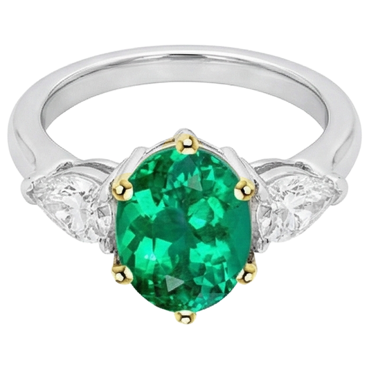 Brilliant Gemstone Ring 4 ct – front view