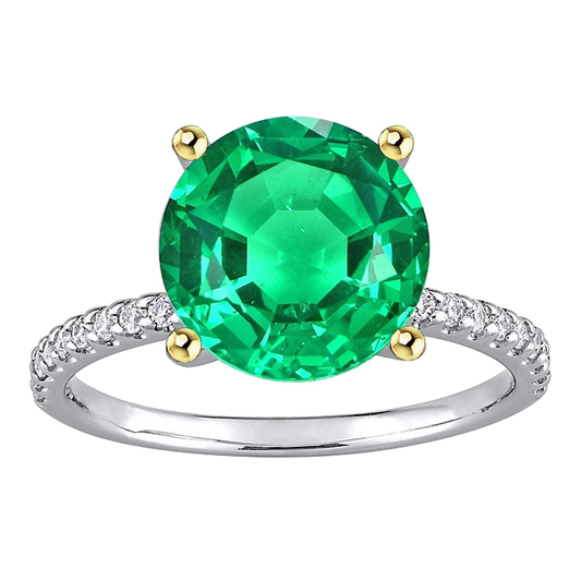 Luxury Fine Emerald Gemstone Ring 4 ct – main view