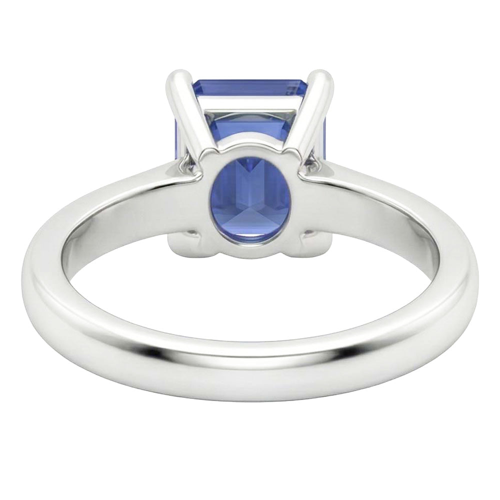 Blue Sapphire 2 Carat Solitaire Ring
