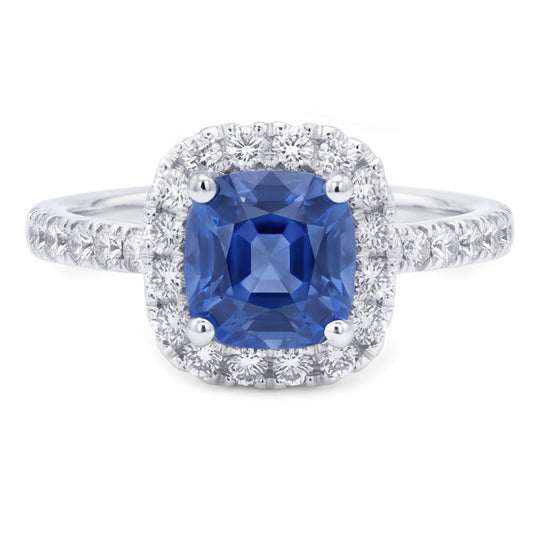Blue Sapphire Engagement Ring