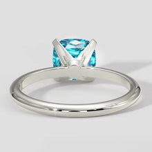 Bluish Cushion Paraiba Ring