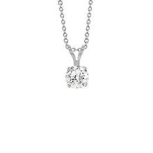 Brilliant Cut 1.50 Carat Solitaire Real Diamonds Necklace Pendant WG 14K