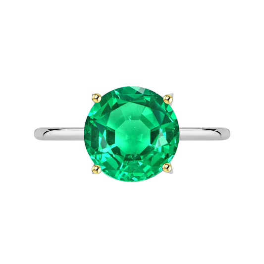 Authentic Fine Emerald Precious Stone Ring – main view