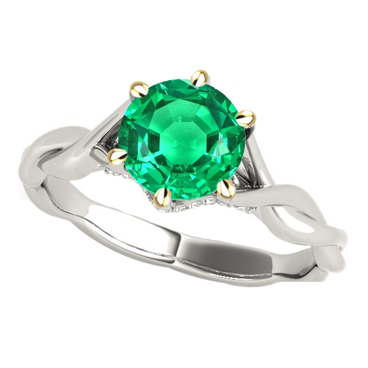 Natural Emerald Gemstone Ring – main view