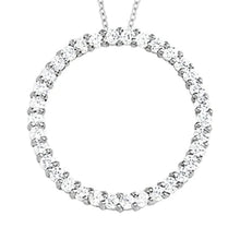 Circle Style Round Real Diamonds Pendant 1.20 Ct. Without Chain Gold 14K