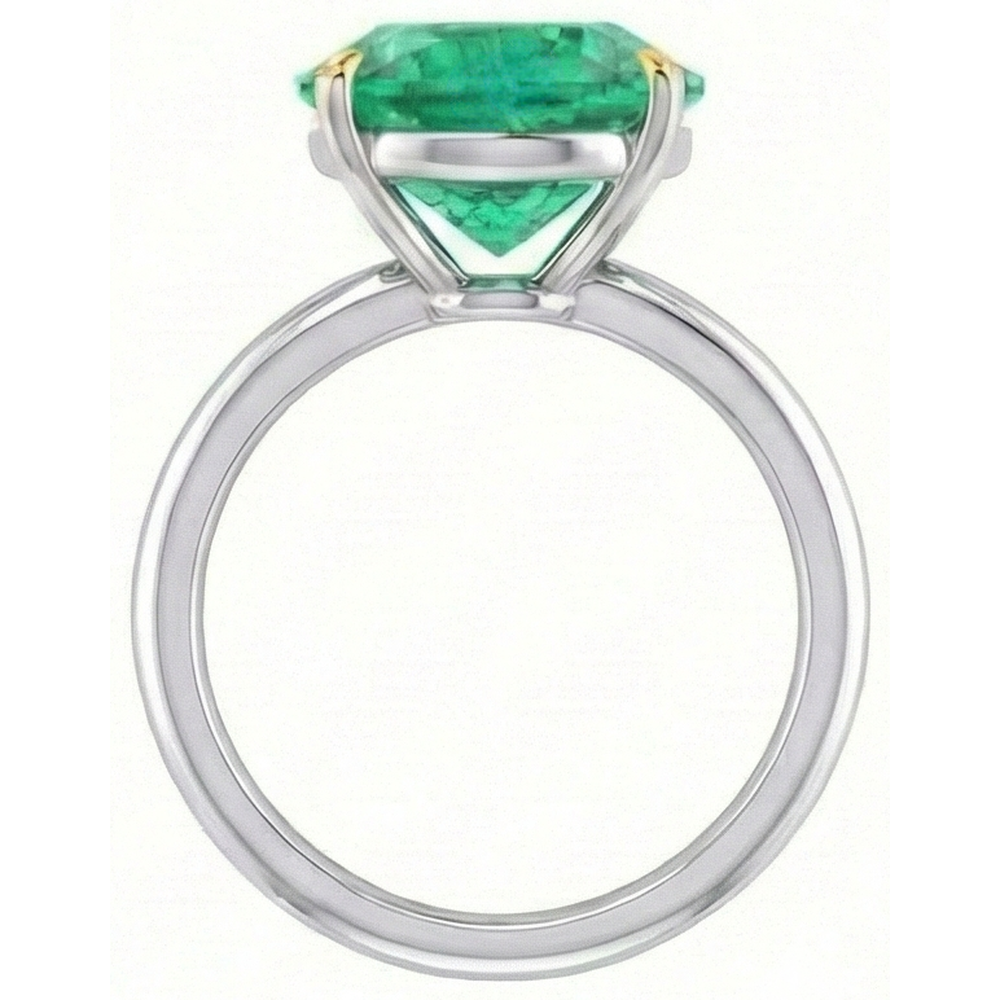 Brilliant Gemstone Ring 4 ct – top view
