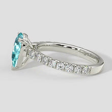 Classic Pear Paraiba Stone Ring