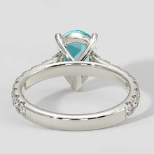 Classic Pear Paraiba Stone Ring