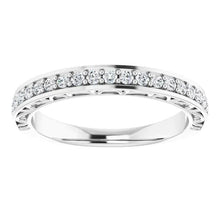 Comfort Fit Natural Diamond Wedding Band Prong Setting 1.10 Carats White Gold