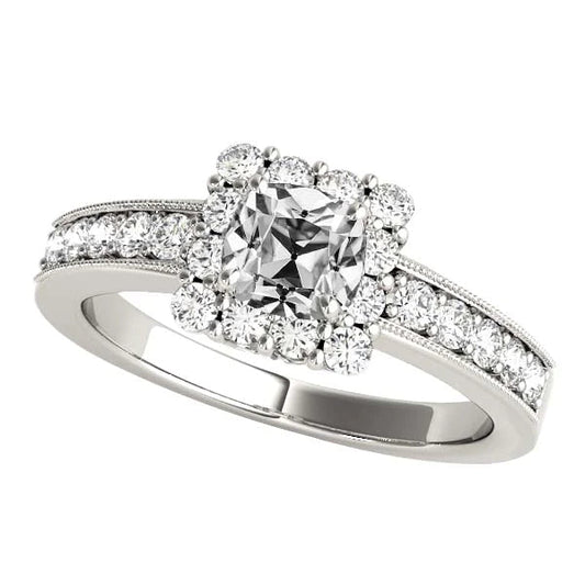 natural round diamond 4.75ct ring front view