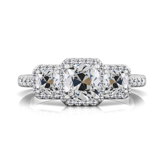 natural round diamond 8.50ct ring front view