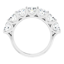 Cushion Real Diamond Comfort Fit Half Eternity Band 5.25 Carats