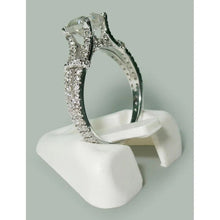 Cushion & Round Real Diamond Engagement Ring 1.90 Carat Split Shank New