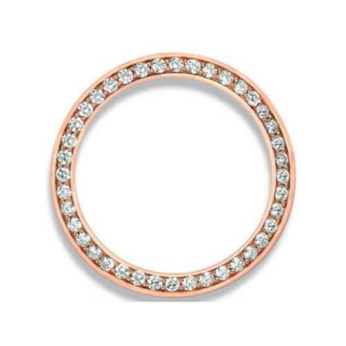 Custom 31 mm Natural Diamond 3.50 Carats Bezel To Fit Rolex Datejust Date All Watch Models
