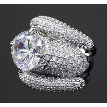 Custom Jewelry Real Diamond Womens Ring Pave Setting