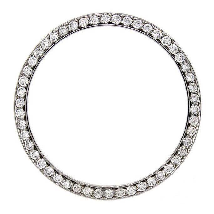 Custom Natural Diamond Bezel To Fit Rolex Datejust Or All Watch Models 2.50 Carats 36 mm