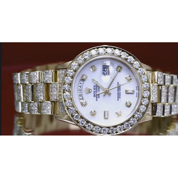 Custom Diamond-Watch Rolex Presidential Day Date Bracelet 20 Ct.