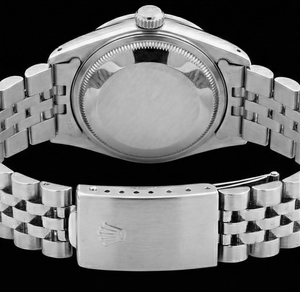 Custom Diamond Bezel Mop Dial Rolex date just Gents Watch Ss Bracelet QUICK SET