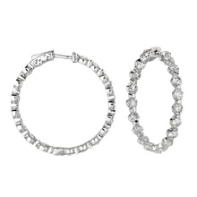 Cute 6ct Natural Diamond Hoop Earrings