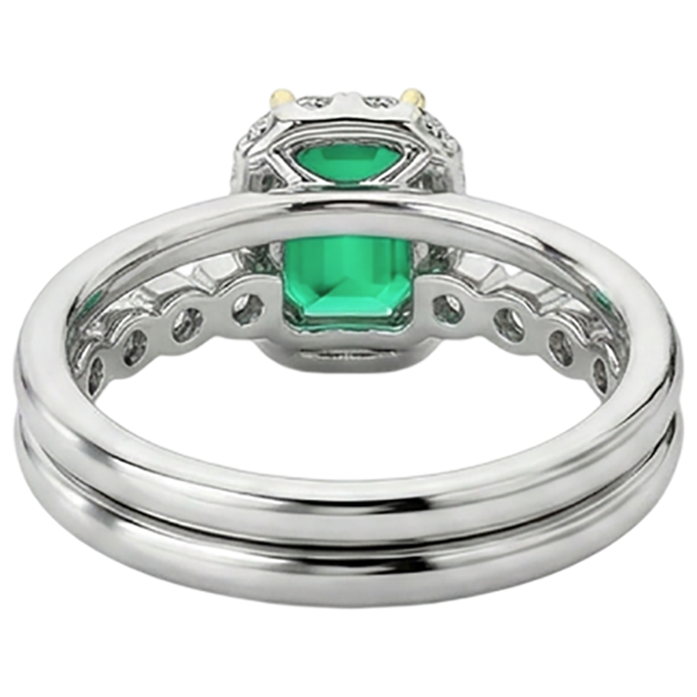 Luxurious Precious Stone Ring 2 ct – back view