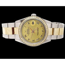 Champagne Roman Dial Watch Ss & Gold Rolex