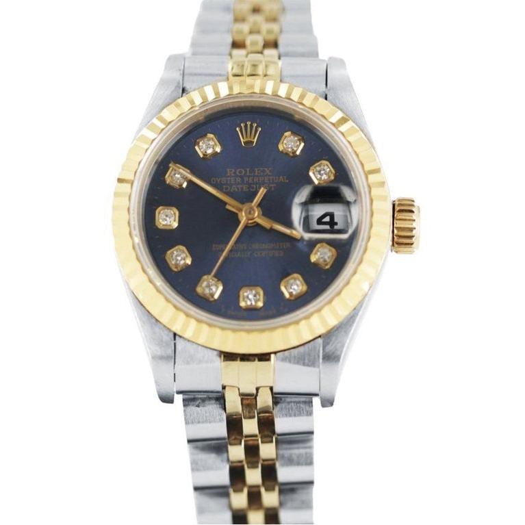 Blue Diamond Dial Ladies Watch