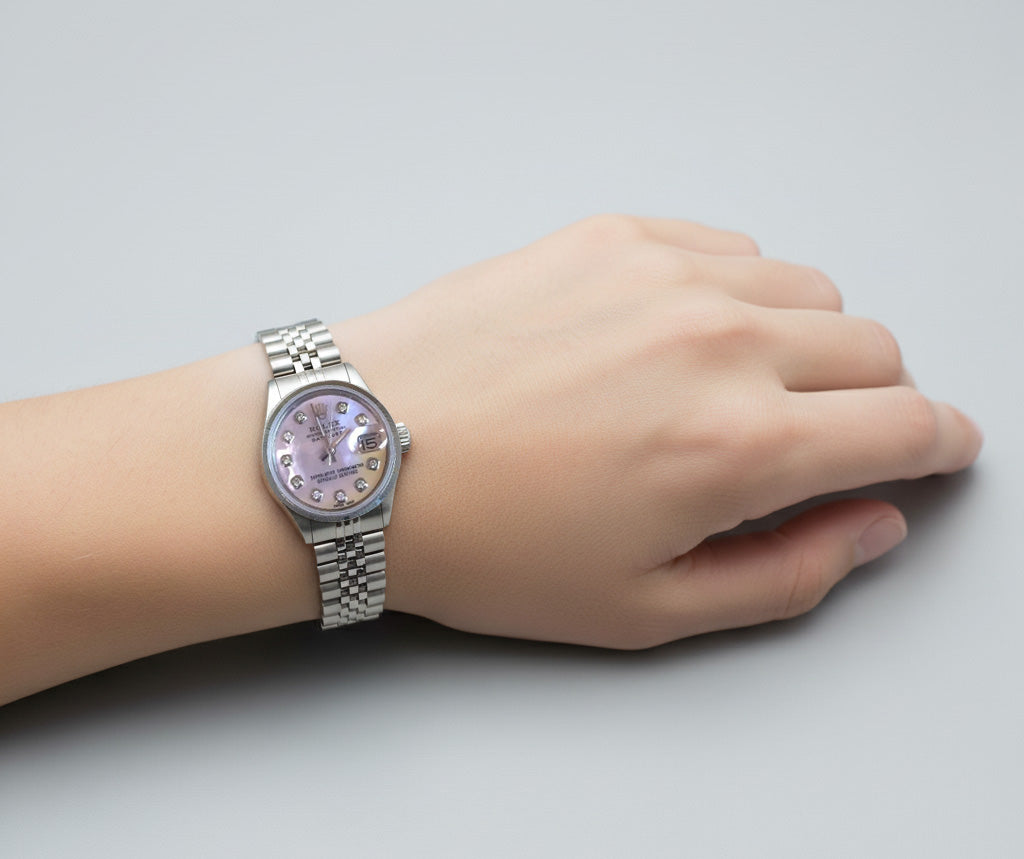 Datejust Rolex Watch Jubilee Bracelet Natural Earth Mined Diamond Dial Stainless Steel P5