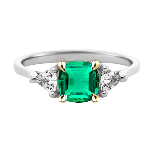 Brilliant Fine Emerald Gemstone Ring 3.50 ct – main view