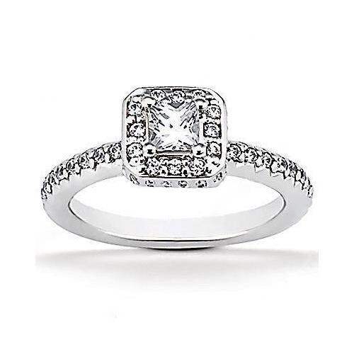 natural round diamond 2.50ct ring front view