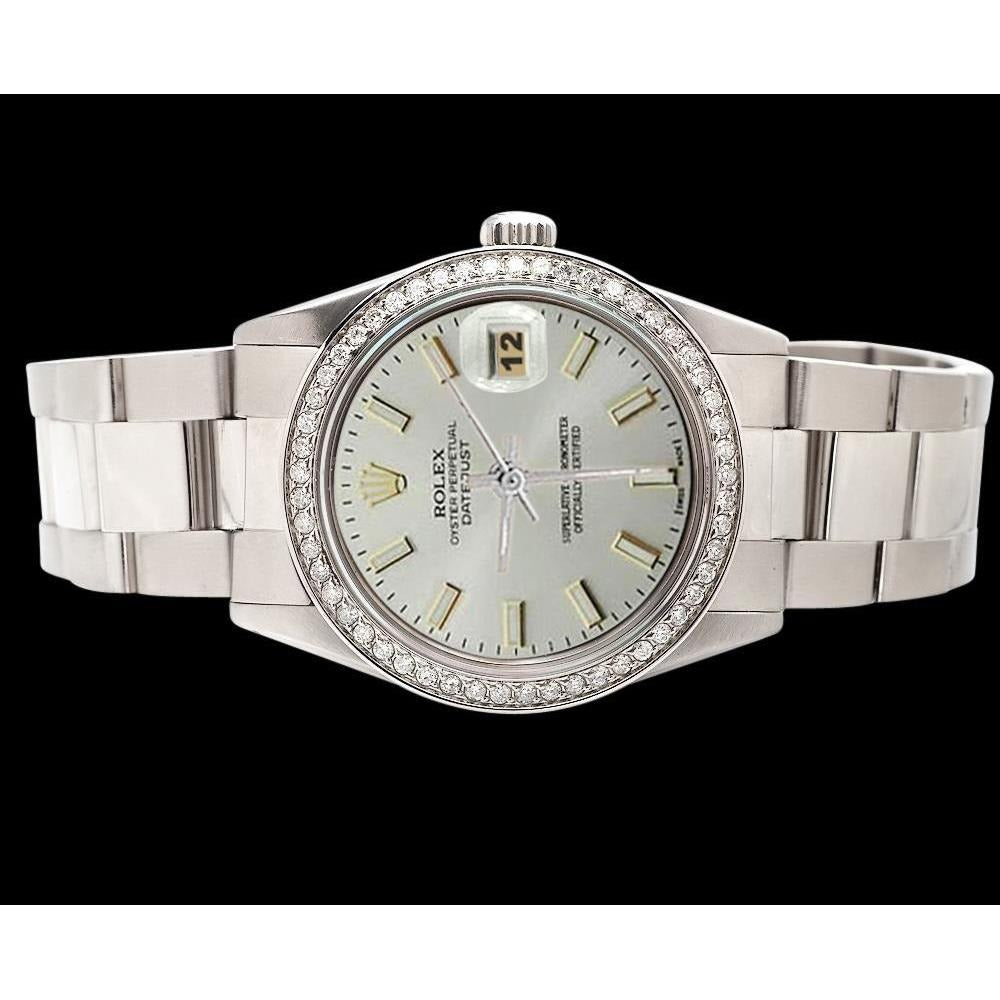 Oyster White Stick Dial Rolex
