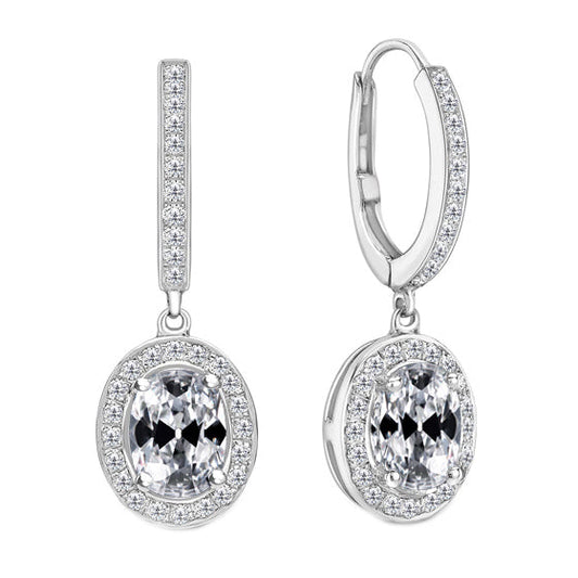 Natural Fine Diamond Drop Earrings – main view