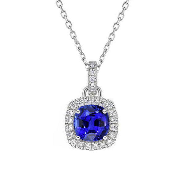 Handcrafted Stone Pendant Necklace 3.75 ct – main view
