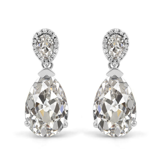 Diamond Earrings 3-ct 14K White Gold – main view