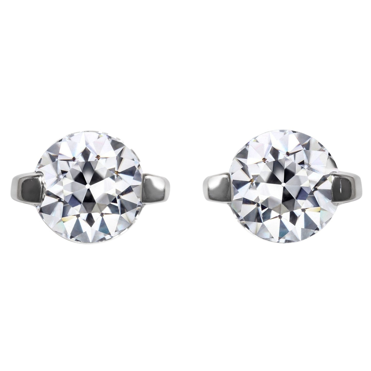 Sophisticated Fine Diamond Earrings 2.50 ct – main view