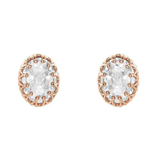 Radiant Fine Diamond Earrings 5.50 ct – front view