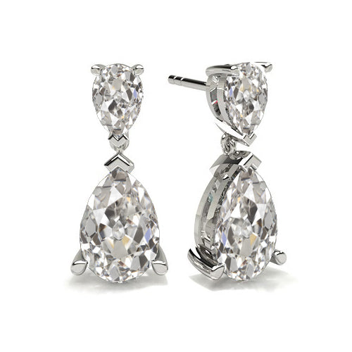 Fine Diamond Earrings 1.50-ct 14K White Gold – main view