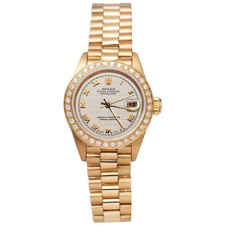 Roman Dial Rolex Dj Watch