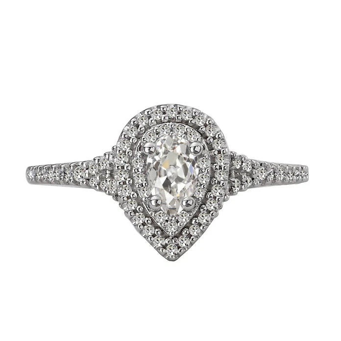 natural round diamond 3.50ct ring front view