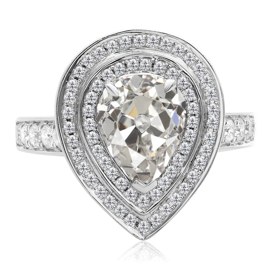 natural round diamond 10.50ct ring front view