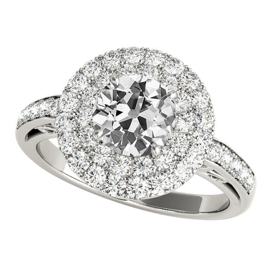 natural round diamond 5.50ct ring front view