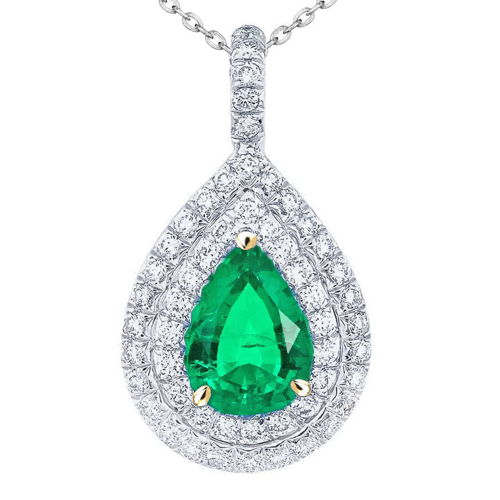 Bespoke Stone Pendant Necklace 3 ct – main view