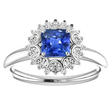 Edwardian Sapphire And Diamond Ring For Women
