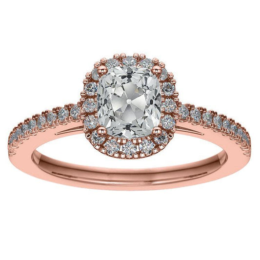 natural round diamond 4.75ct ring front view