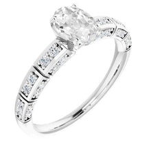 Engagement Ring Round & Oval Old Miner Real Diamond 5 Carats Unique Style