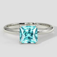 Engagement Solitaire Paraiba Ring