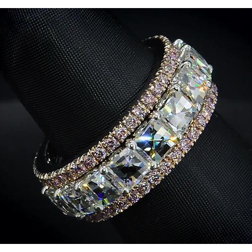 Eternity Wedding Band 9.20 Carats Two Tone Women Jewelry