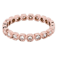 Eternity Band 3.75 Carats Bezel Setting Milgrain Rose Gold Jewellery Natural Earth Mined Diamond