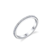 F Vvs1 2.80 Ct Natural Diamonds Women Wedding Band 14K White Gold
