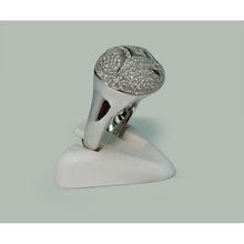 Fancy Round Diamond Engagement Ring Natural 1.27 Carats White Gold 14K